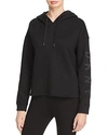 DONNA KARAN NEW YORK LOGO PULLOVER HOODIE,DP7T5127