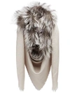 FENDI TOUCH OF FUR SHAWL,FXT1005OK12473661