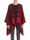 BURBERRY Burberry Reversible Check Wool Poncho