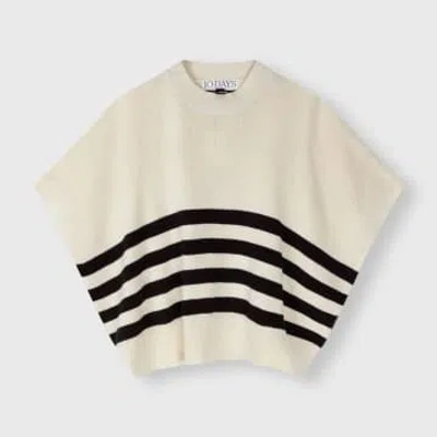 10days Sleeveless Sweater Knit Stripes In Black