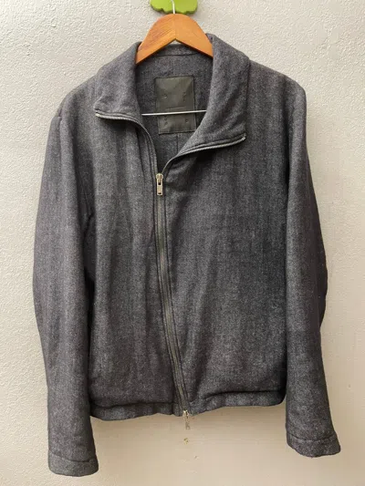 Pre-owned 10sei0otto Cashmere Jacket In Black Gray