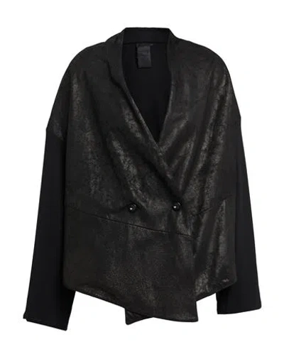 10sei0otto Woman Jacket Black Size M Leather