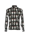 10x10 Anitaliantheory Man Shirt Black Size 40 Cotton, Elastane In Black