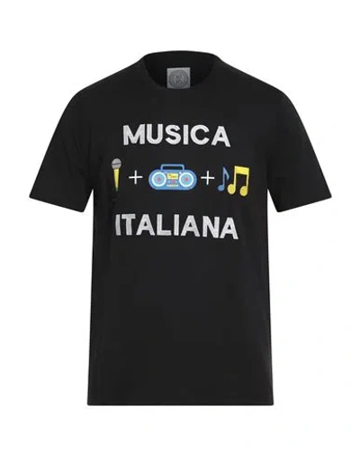 10x10 Anitaliantheory Man T-shirt Black Size L Cotton