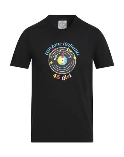 10x10 Anitaliantheory Man T-shirt Black Size M Cotton