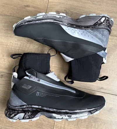 Pre-owned 11 By Boris Bidjan Saberi 11 By Bbs - F/w 18 - "black Dye" Bamba 3 Shoes
