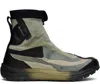 11 By Boris Bidjan Saberi Black & Green Salomon Edition Bamba 2 High Gtx V2 Sneakers In Wehr Grun