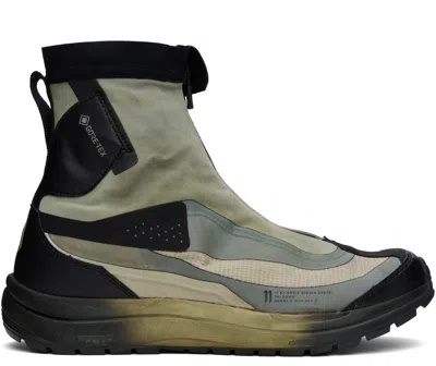 11 By Boris Bidjan Saberi Black & Green Salomon Edition Bamba 2 High Gtx V2 Sneakers In Wehr Grun