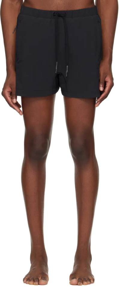 11 By Boris Bidjan Saberi Black Drawstring Swim Shorts