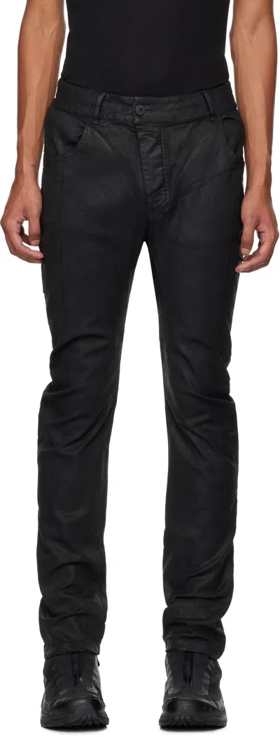 11 By Boris Bidjan Saberi Black P1c Jeans In Black Coated