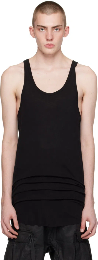 11 By Boris Bidjan Saberi Black T1b Tank Top In Black Dye