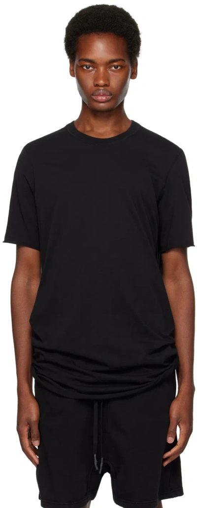 11 By Boris Bidjan Saberi Black Ts1b T-shirt In Black Dye