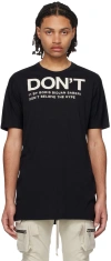 11 By Boris Bidjan Saberi Black Ts5 T-shirt In Black Dye