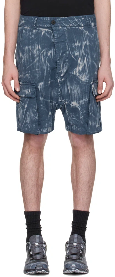11 By Boris Bidjan Saberi Blue P20 Denim Shorts In Ultramar