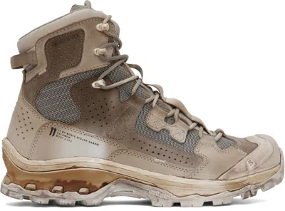 11 By Boris Bidjan Saberi Brown Salomon Edition 2 Gtx Boots In Gum