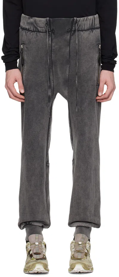 11 By Boris Bidjan Saberi Gray P13 Sweatpants In Acid Grey