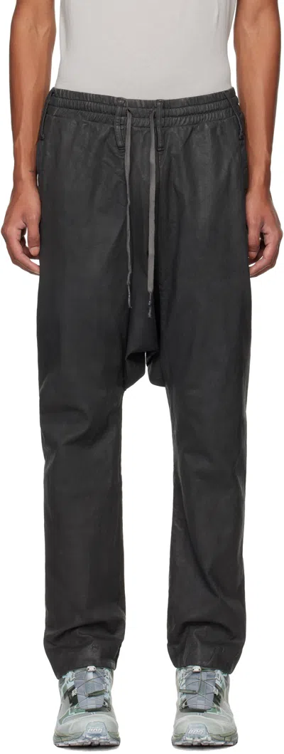 11 By Boris Bidjan Saberi Gray P33 Sweatpant In Carbon Coated