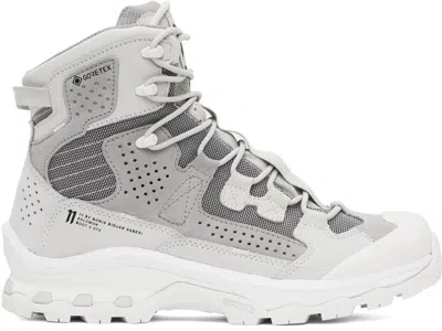 11 By Boris Bidjan Saberi Gray Salomon Edition 2 Gtx Boots In Grey Tones
