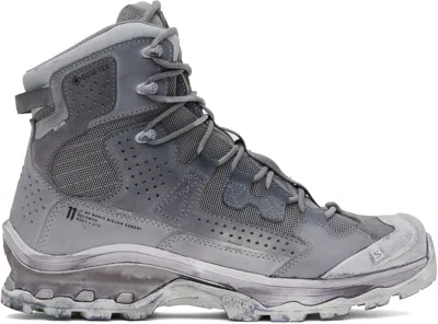 11 By Boris Bidjan Saberi Gray Salomon Edition 2 Gtx Boots In Light Grey