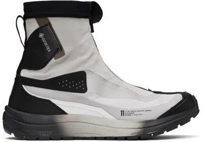 11 By Boris Bidjan Saberi Gray Salomon Edition Bamba 2 High Gtx V2 Sneakers In Ice Grey