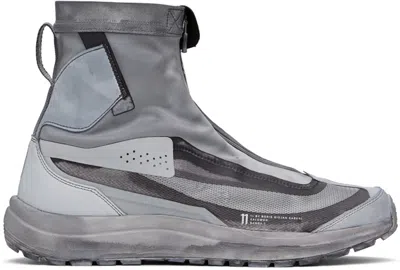 11 By Boris Bidjan Saberi Gray Salomon Edition Bamba 2 High Sneakers In Light Grey