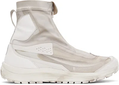 11 By Boris Bidjan Saberi Grey Salomon Edition Bamba 2 High V2 Trainers In Ice Grey