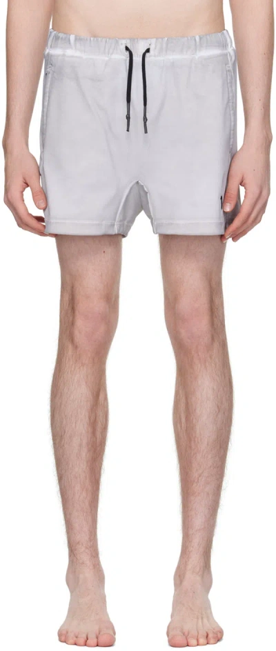 11 By Boris Bidjan Saberi Gray Sw1 Shorts In Light Grey