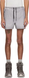 11 By Boris Bidjan Saberi Gray Sw1 Swim Shorts In Light Grey