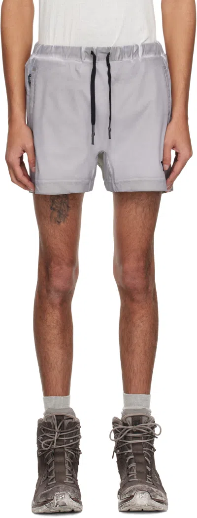 11 By Boris Bidjan Saberi Gray Sw1 Swim Shorts In Light Grey