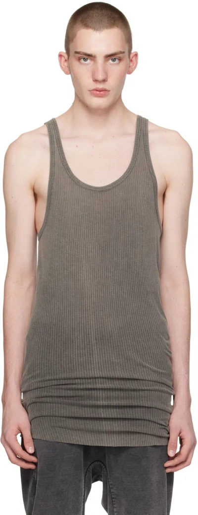 11 By Boris Bidjan Saberi Gray T1b Tank Top In Acid Grey