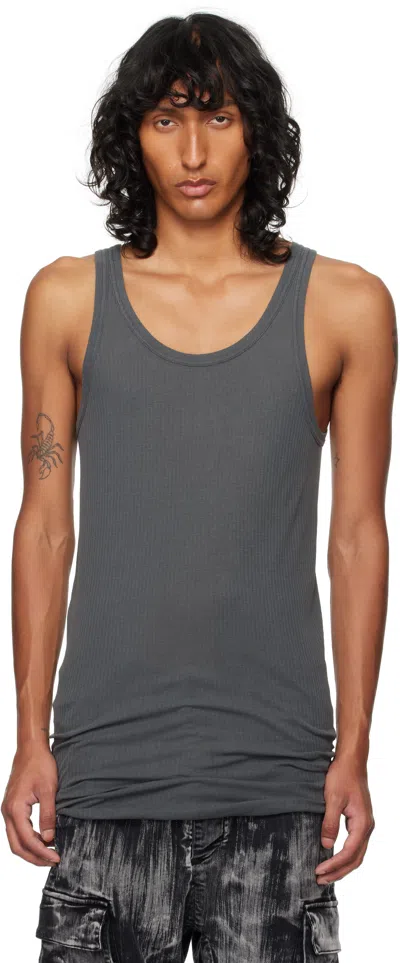 11 By Boris Bidjan Saberi Gray T1b Tank Top In Carbon Grey