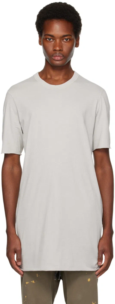11 By Boris Bidjan Saberi Grey Ts1b T-shirt In Light Grey