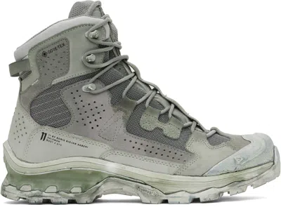 11 By Boris Bidjan Saberi Green Salomon Edition 2 Gtx Boots In Alga