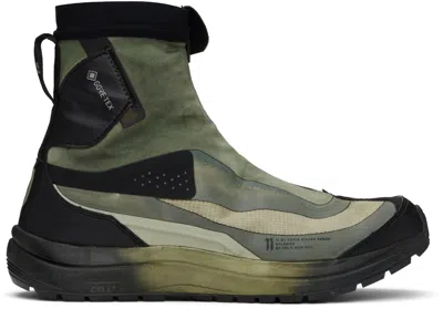 11 By Boris Bidjan Saberi Khaki Salomon Edition Bamba 2 High Gtx V2 Sneakers In Wehr Grun