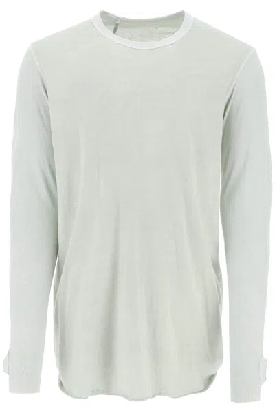 11 By Boris Bidjan Saberi Long-sleeved Cotton T-shirt In Neutro