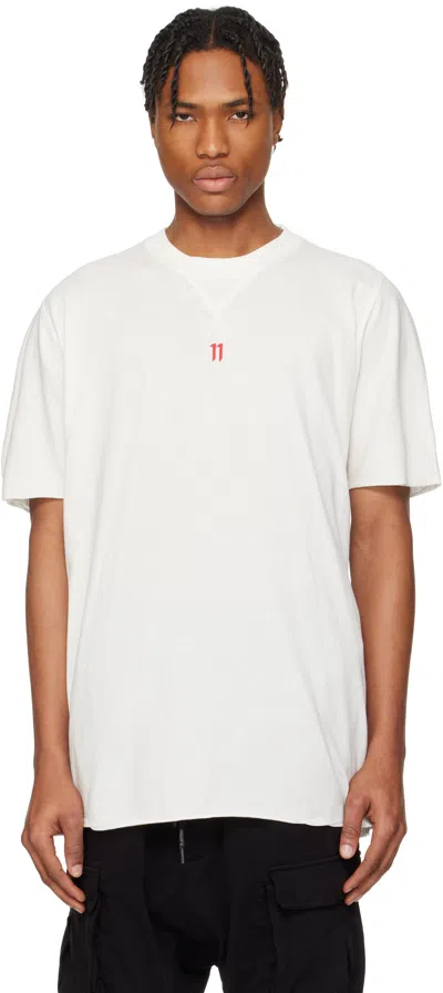 11 By Boris Bidjan Saberi Off-white Ts9 T-shirt In Off White