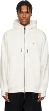 11 By Boris Bidjan Saberi Off-white Z5 Hoodie In Off White