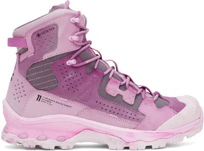 11 By Boris Bidjan Saberi Pink Salomon Edition 2 Gtx Boots In Pink Panter