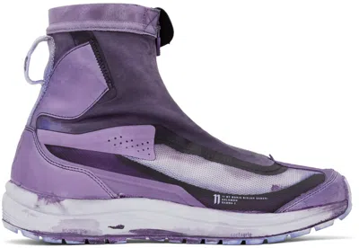 11 By Boris Bidjan Saberi Purple Salomon Edition Bamba 2 High Sneakers In Murex Purple
