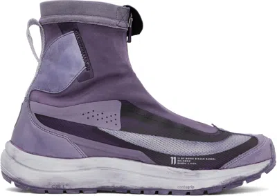 11 By Boris Bidjan Saberi Purple Salomon Edition Bamba 2 High V2 Sneakers In Murex Purple