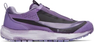 11 By Boris Bidjan Saberi Purple Salomon Edition Bamba 2 Low V2 Sneakers In Murex Purple