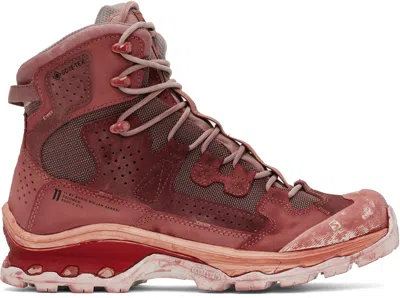 11 By Boris Bidjan Saberi Red Salomon Edition 2 Gtx Boots In Dirty Red