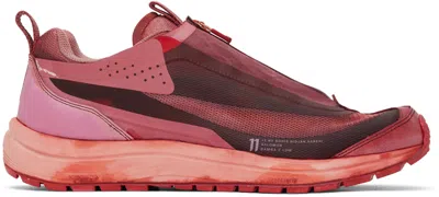 11 By Boris Bidjan Saberi Red Salomon Edition Bamba 2 Low V2 Sneakers In Rose