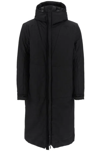 11 By Boris Bidjan Saberi Resin-dyed Cotton Reversible Parka In Nero