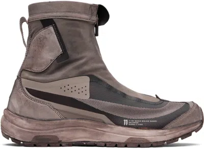 11 By Boris Bidjan Saberi Taupe Salomon Edition Bamba 2 High V2 Sneakers