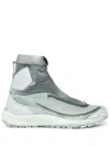 11 By Boris Bidjan Saberi Zip-up Hi-top Sneakers In 绿色