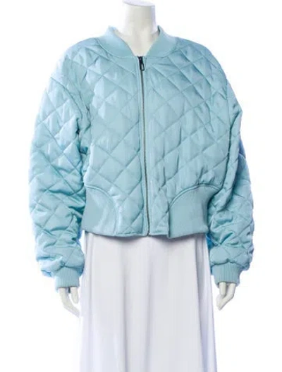 Pre-owned 11 Honore Bomber Jacket In Blue