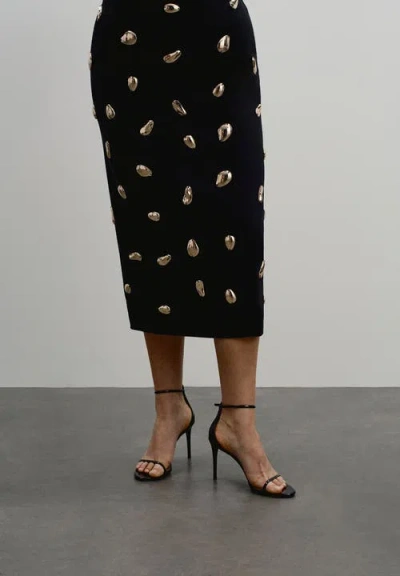 11 Honore 11 Honoré Embellished Column Midi Skirt In Black