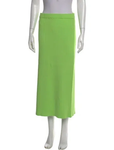 Pre-owned 11 Honore Midi Length Skirt In Green