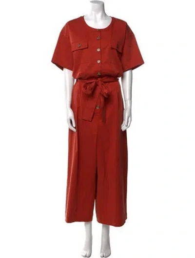 Pre-owned 11 Honore Scoop Neck Jumpsuit W/ Tags In Orange
